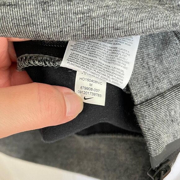 Nike Men’s Charcoal Gray Tech Fleece Funnel Neck Pullover Sweatshirt Sz. M - Picture 11 of 11